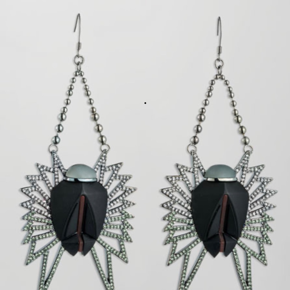Eddie Borgo winged scarab earrings